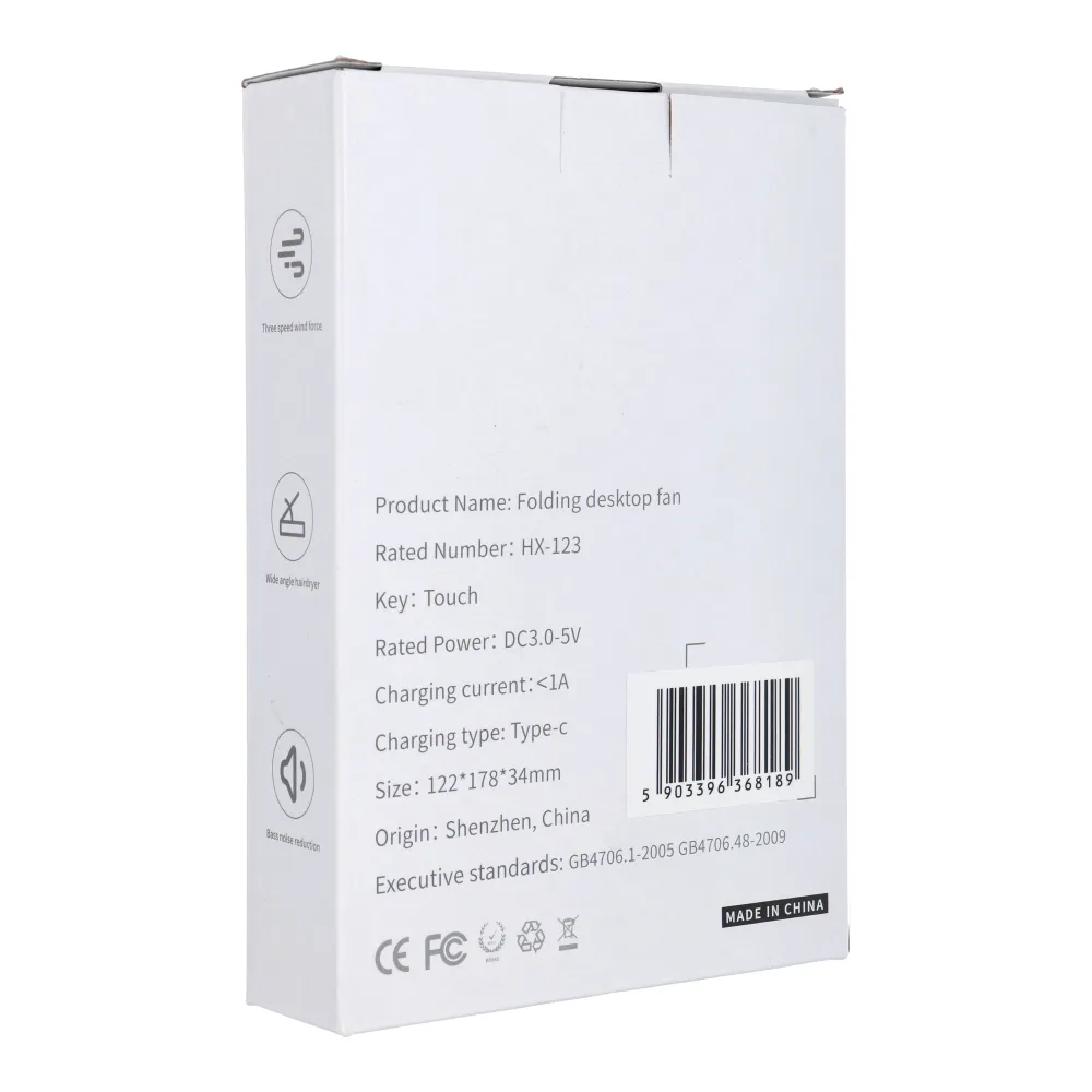 Desk fan HX-123 white