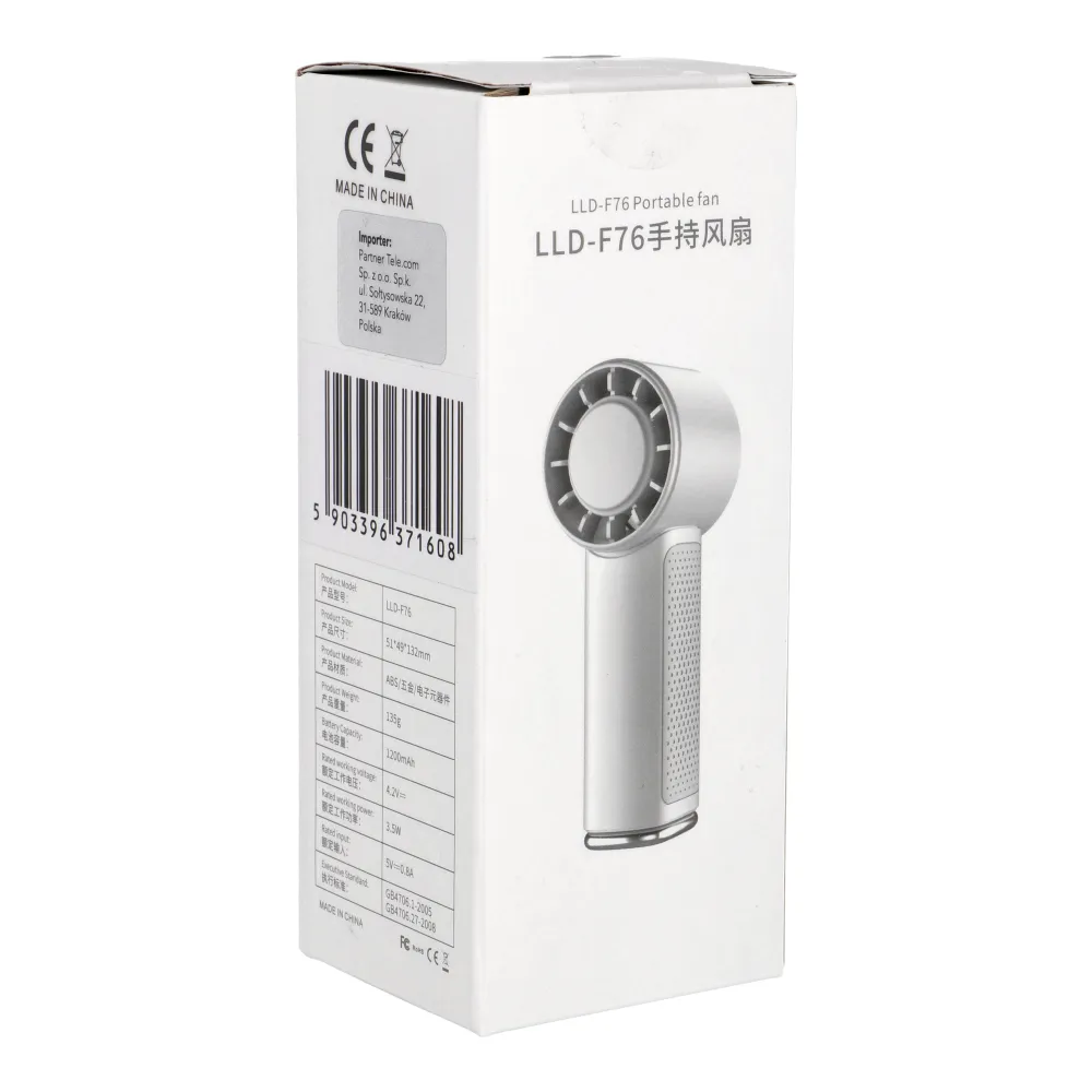 Portable fan LLD-F76S white