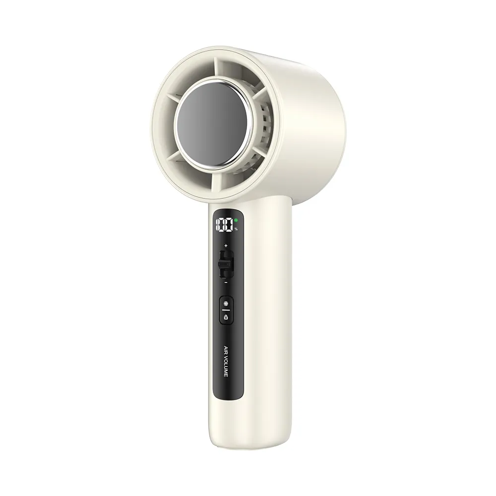 Portable fan with digital display LLD-F88 white