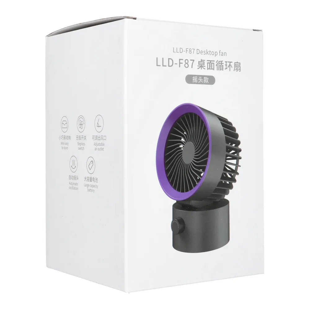 Desk fan LLD-F87R white
