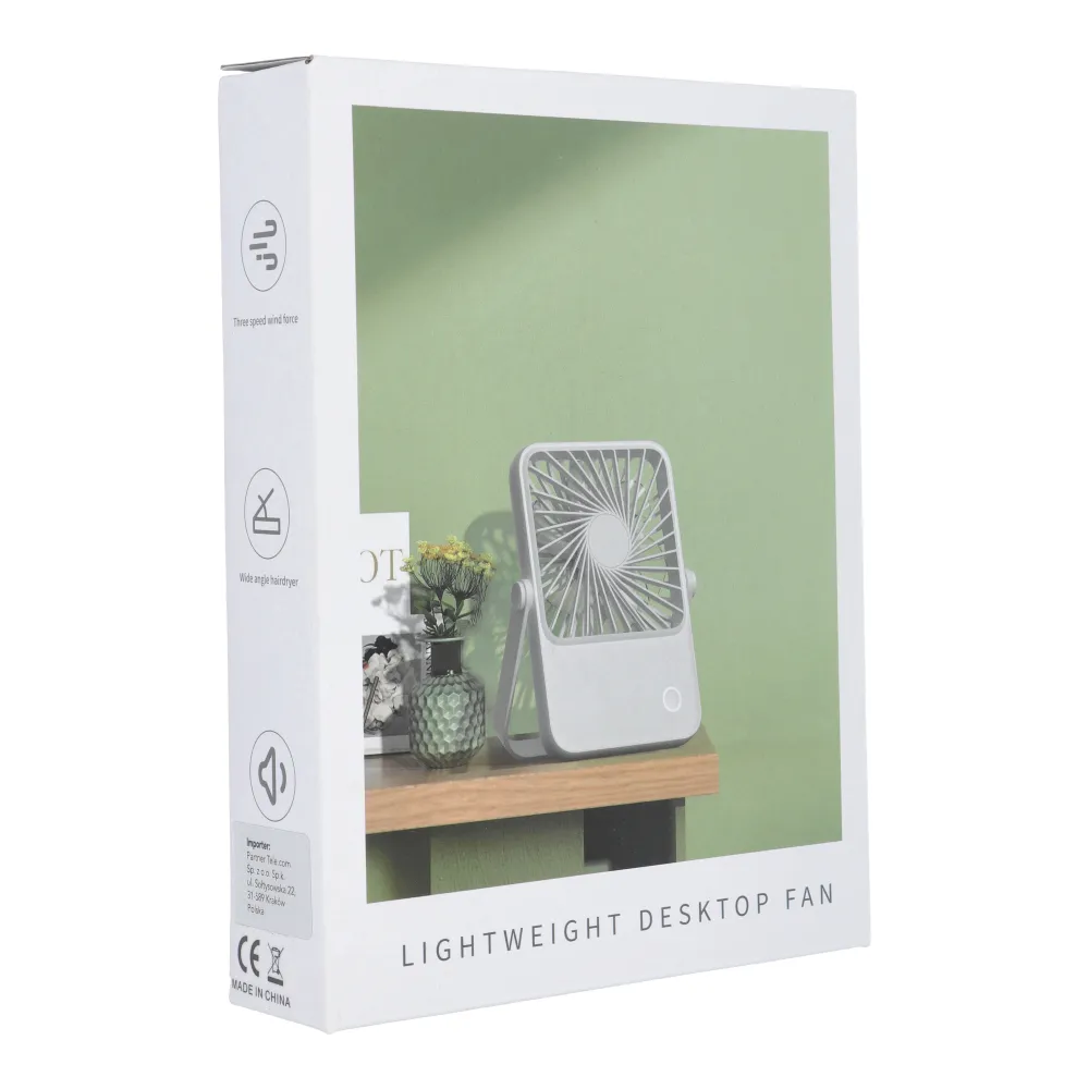Desk fan with adjustable stand HX-122 beige