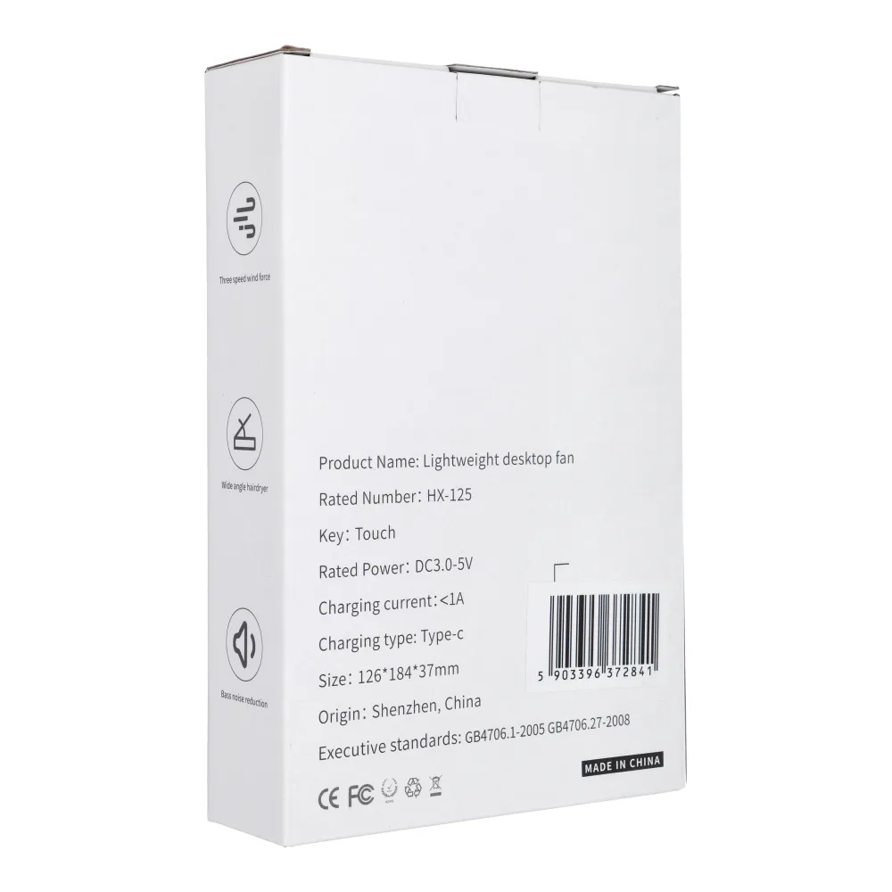 Desk fan HX-125 white