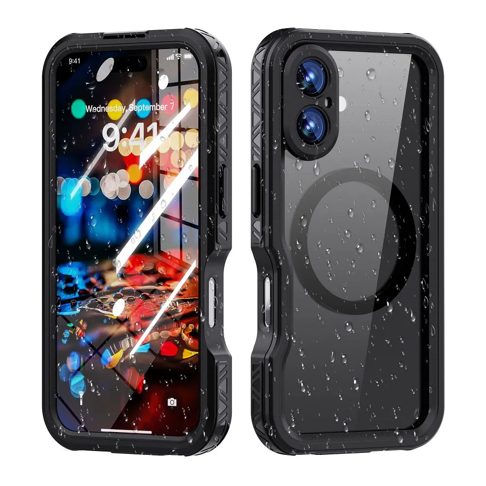 Case passend für iPhone 16 Shellbox GT waterproof kompatibel mit MagSafe compatible black