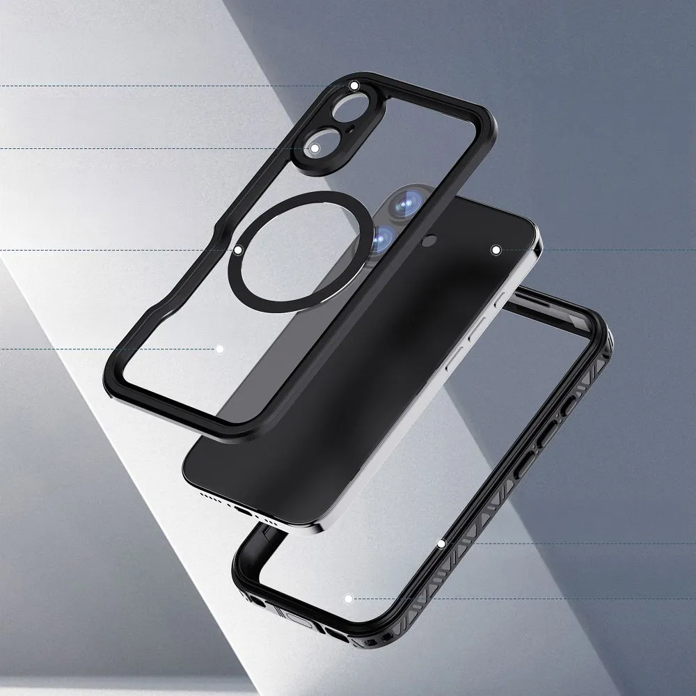Case passend für iPhone 16 Shellbox GT waterproof kompatibel mit MagSafe compatible black