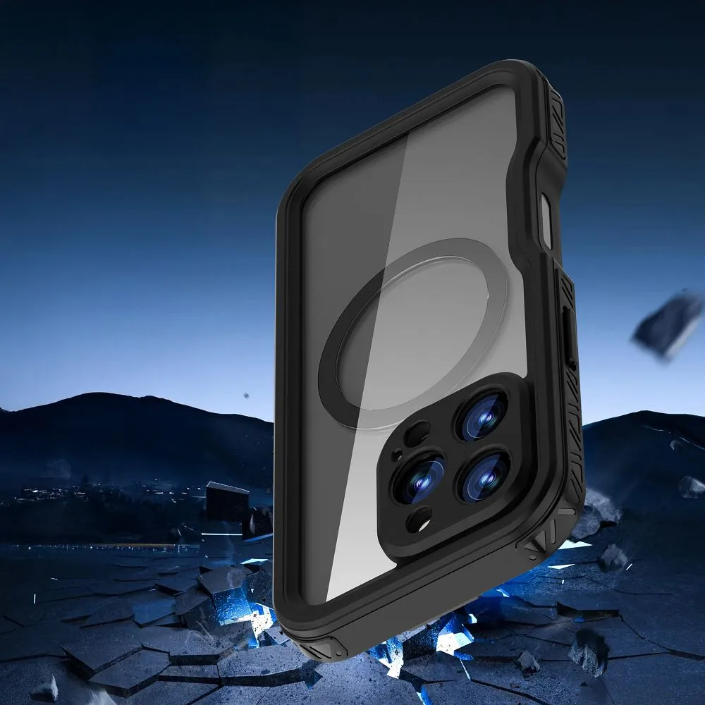 Case passend für iPhone 16 PRO Shellbox GT waterproof kompatibel mit MagSafe compatible black