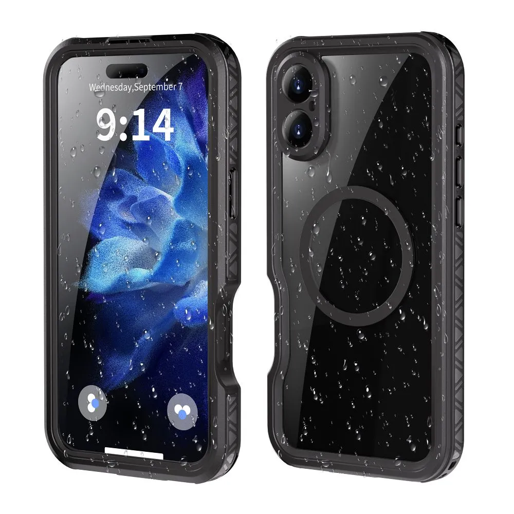 Case passend für iPhone 16 PLUS Shellbox GT waterproof kompatibel mit MagSafe compatible black