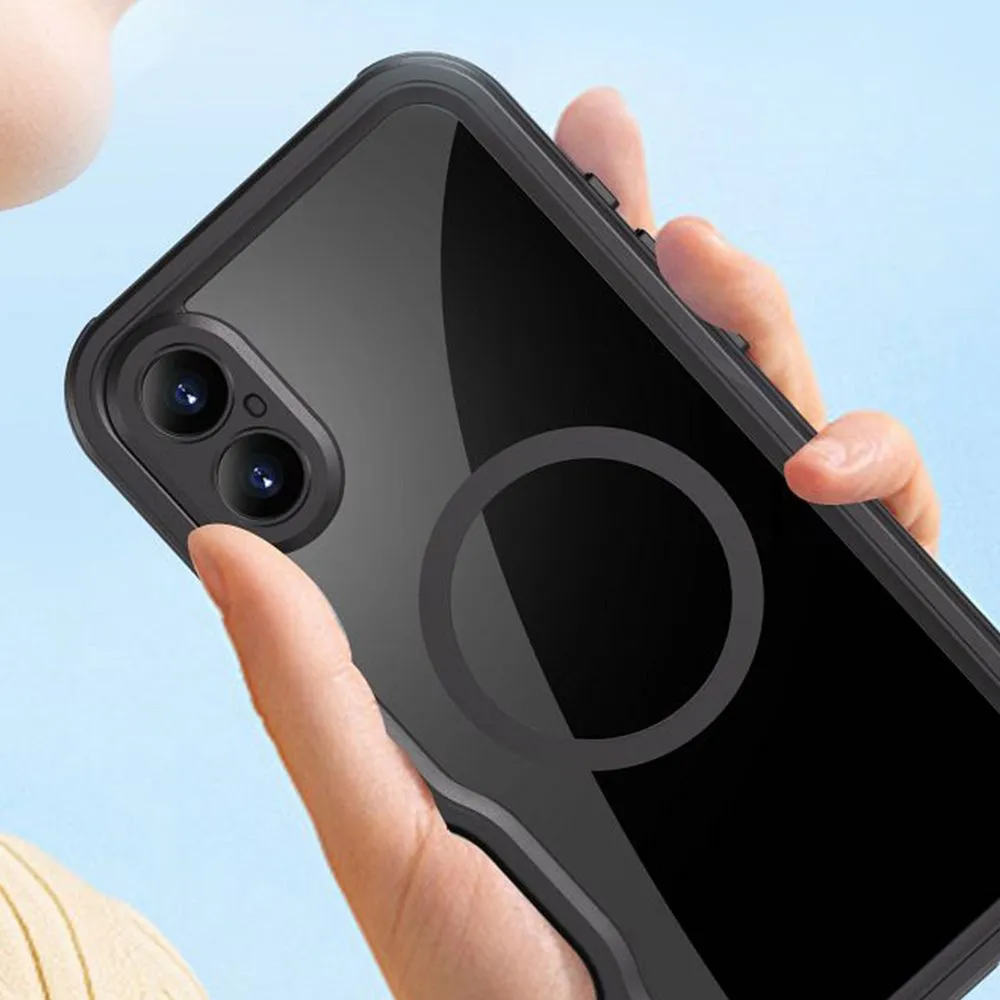 Case passend für iPhone 16 PLUS Shellbox GT waterproof kompatibel mit MagSafe compatible black