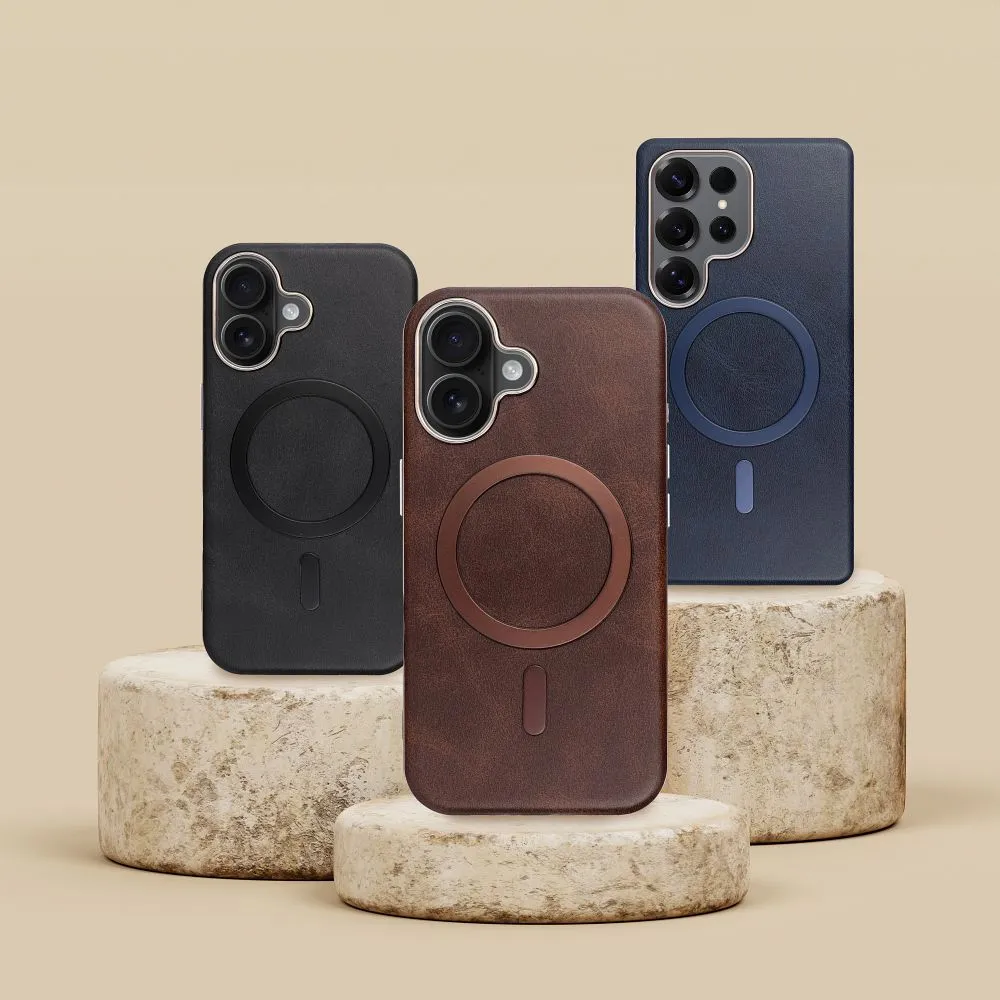 Case passend für iPhone 16 Gentleman Mag Cover kompatibel mit MagSafe black
