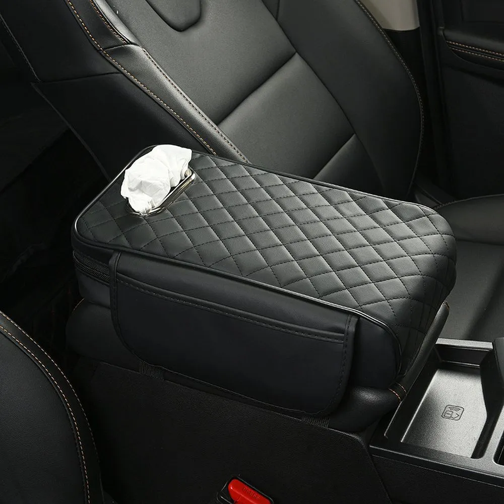 Seat armrest box heightening storage bag black