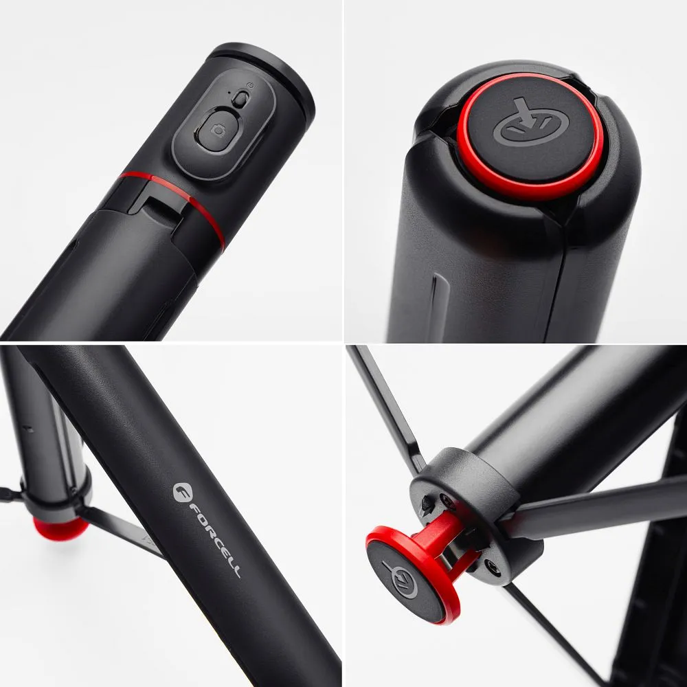 FORCELL F-GRIP F170XL automatic selfie stick with remote controler tripod black