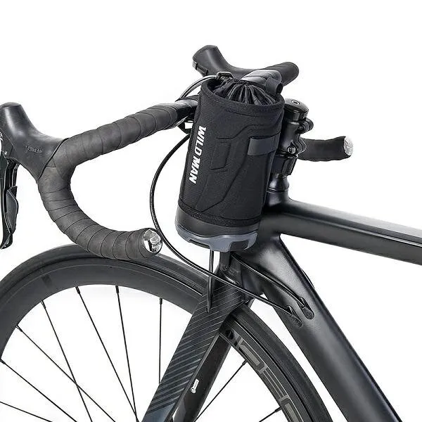 WILDMAN traveling bag passend für bottle cage passend für bike handlebad 1L R1 black