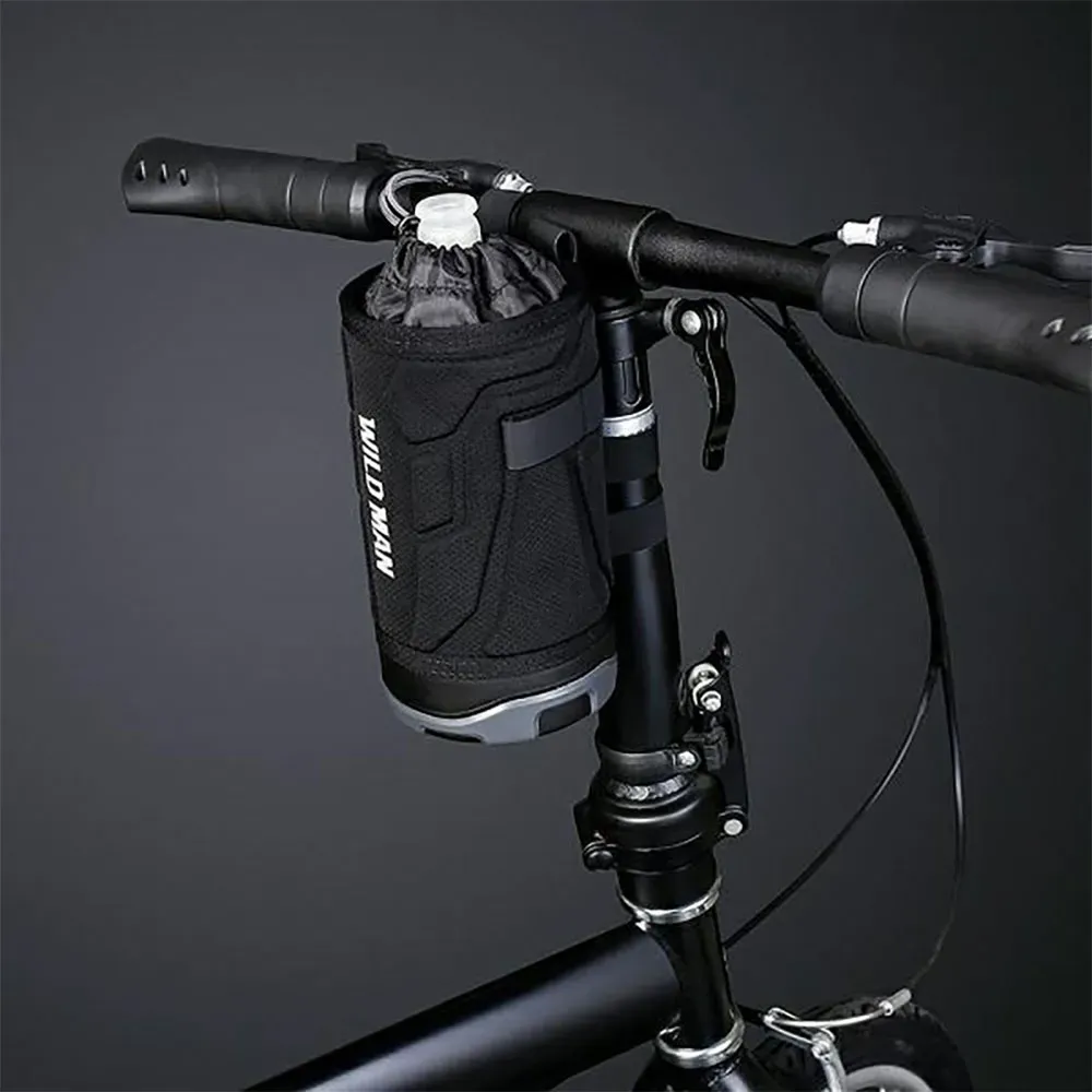 WILDMAN traveling bag passend für bottle cage passend für bike handlebad 1L R1 black