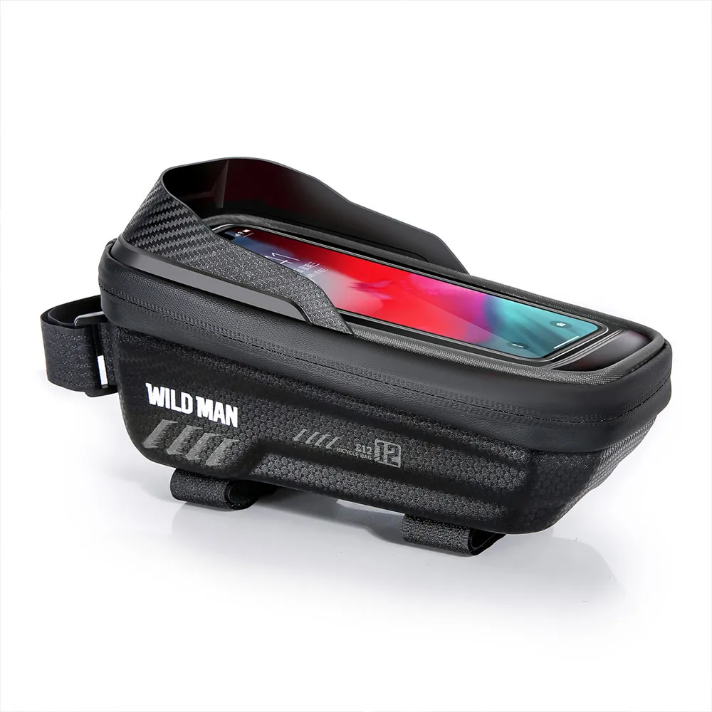 WILDMAN traveling bag passend für bike frame with zipper 1L (4 "- 7") ES12 black