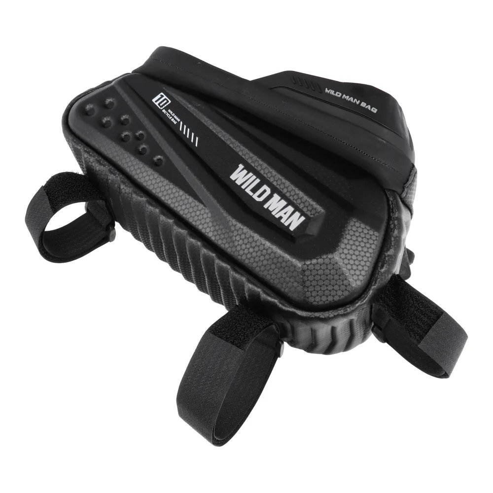 WILDMAN traveling bag passend für bike frame with zipper 1,2L (4 "- 7") ES10 black