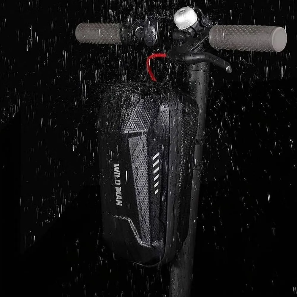 WILDMAN traveling bag passend für bike frame with zipper 1,2L (4 "- 7") ES10 black