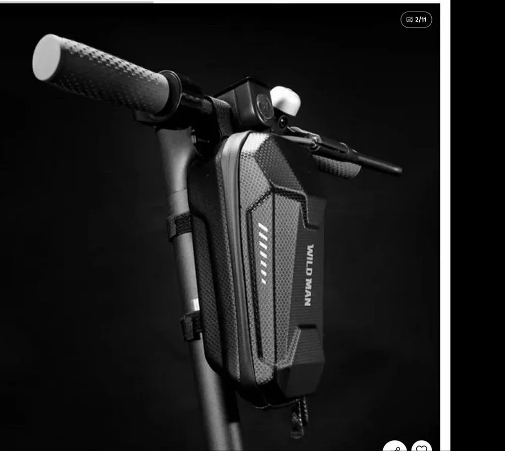 WILDMAN traveling bag passend für bike frame with zipper 1,2L (4 "- 7") ES10 black