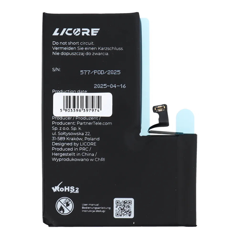 AKKU passend für Iphone 15 Pro Max 4422 mAh LICORE