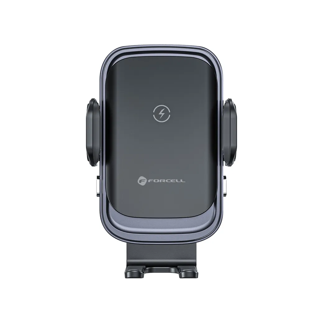Wireless car phone holder Forcell F-Grip Grand F-24 15W air vent silver