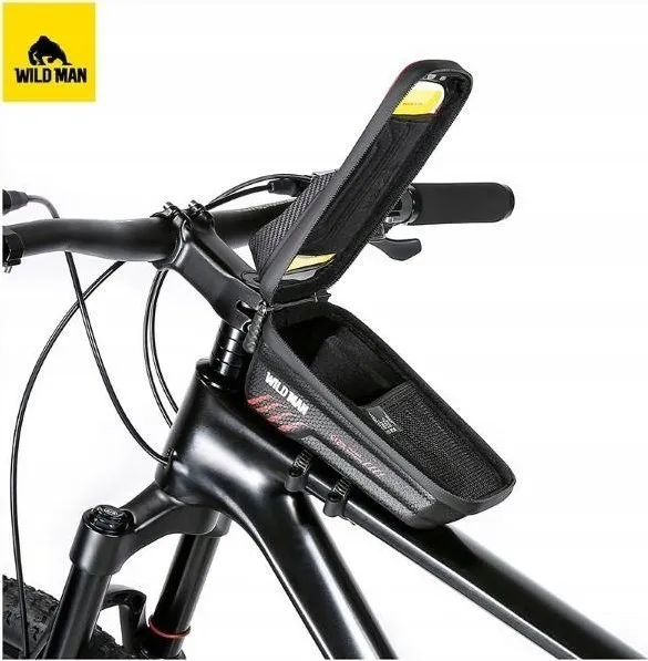 WILDMAN traveling bag passend für bike frame with zipper 1L (4 "- 7") E12X black