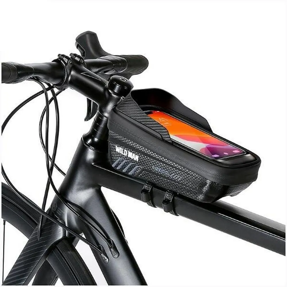 WILDMAN traveling bag passend für bike frame with zipper 1L (4 "- 7") E12X black