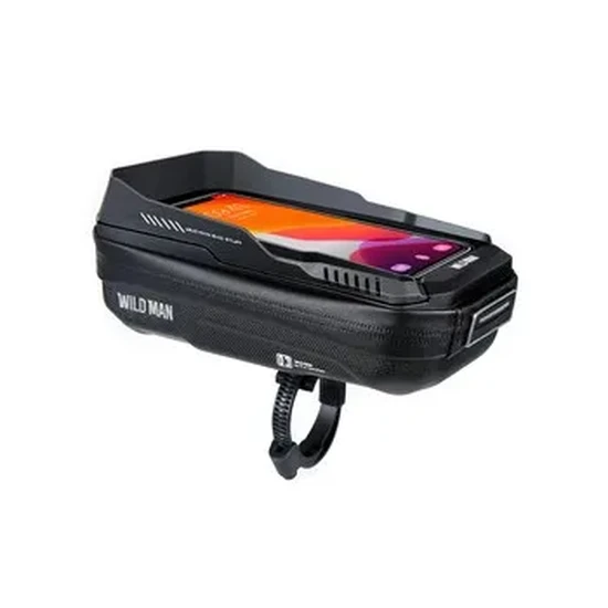 WILDMAN traveling bag passend für bike handlebars with zipper 0,6L (4 "- 7") XT3 black