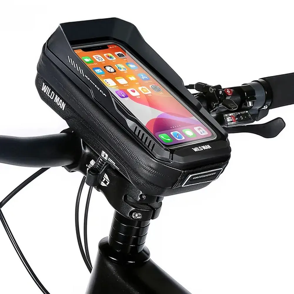 WILDMAN traveling bag passend für bike handlebars with zipper 0,6L (4 "- 7") XT3 black