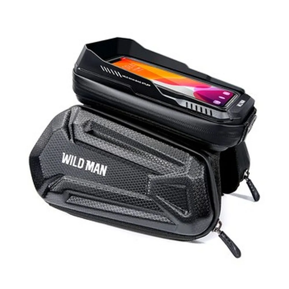 WILDMAN traveling bag passend für bike frame with zipper 1,2L (4 "- 7") XT6 black