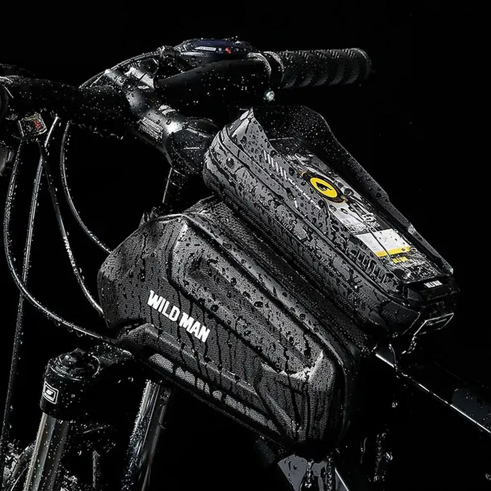 WILDMAN traveling bag passend für bike frame with zipper 1,2L (4 "- 7") XT6 black