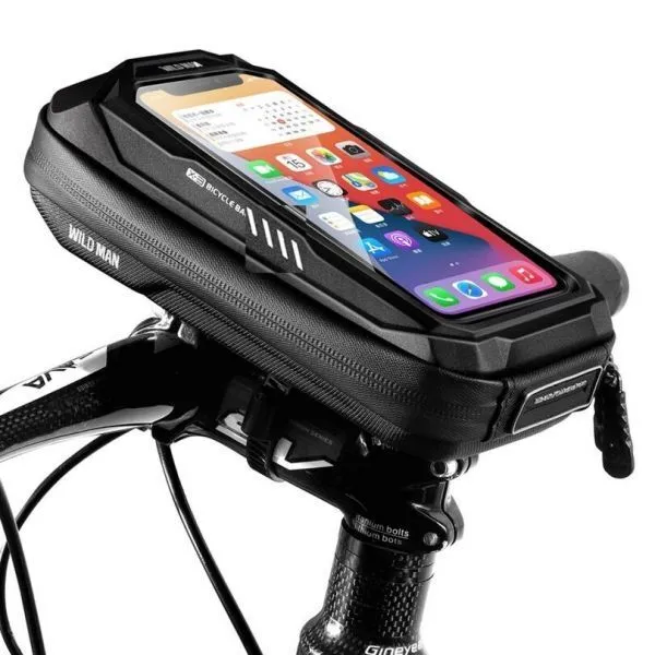 WILDMAN traveling bag passend für bike handlebars with zipper 0,5L (4 "- 7") X3 black