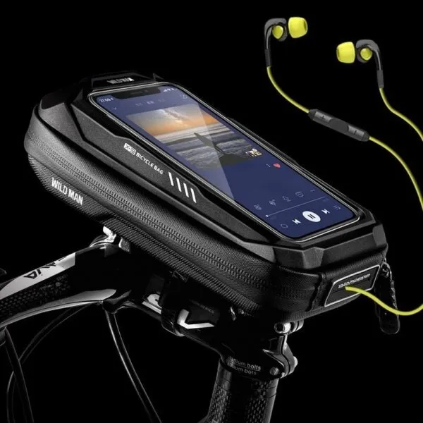 WILDMAN traveling bag passend für bike handlebars with zipper 0,5L (4 "- 7") X3 black
