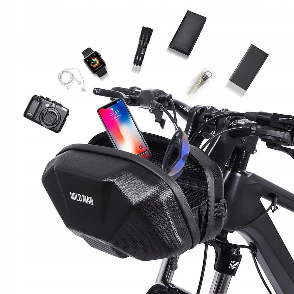 WILDMAN traveling bag passend für bike handlebars with zipper 3,5L X9 black