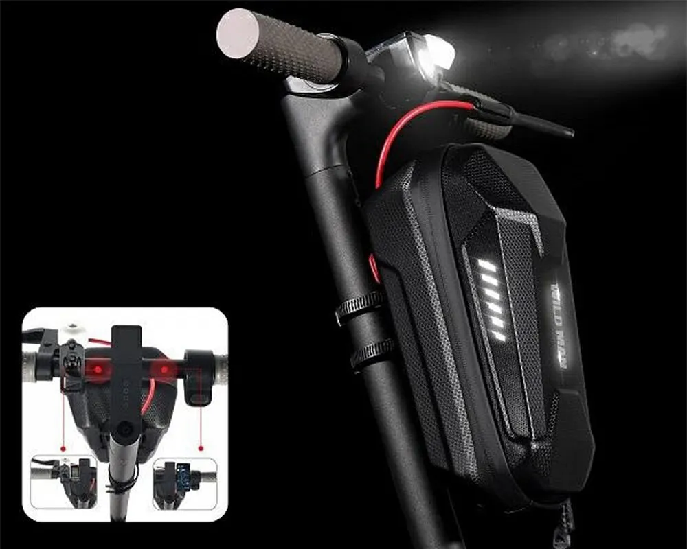 Halter / Tasche passend für Roller wasserdicht 4L ES8X Max WILDMAN