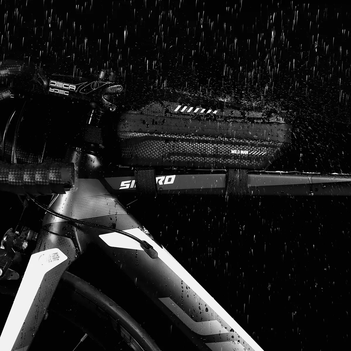 WILDMAN traveling bag passend für bike frame with zipper 1L ES5 black
