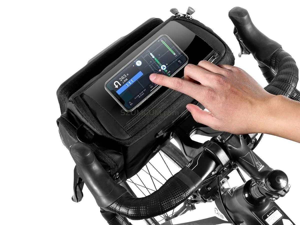 WILDMAN traveling bag passend für bike handlebars with zipper 4L GS6 black