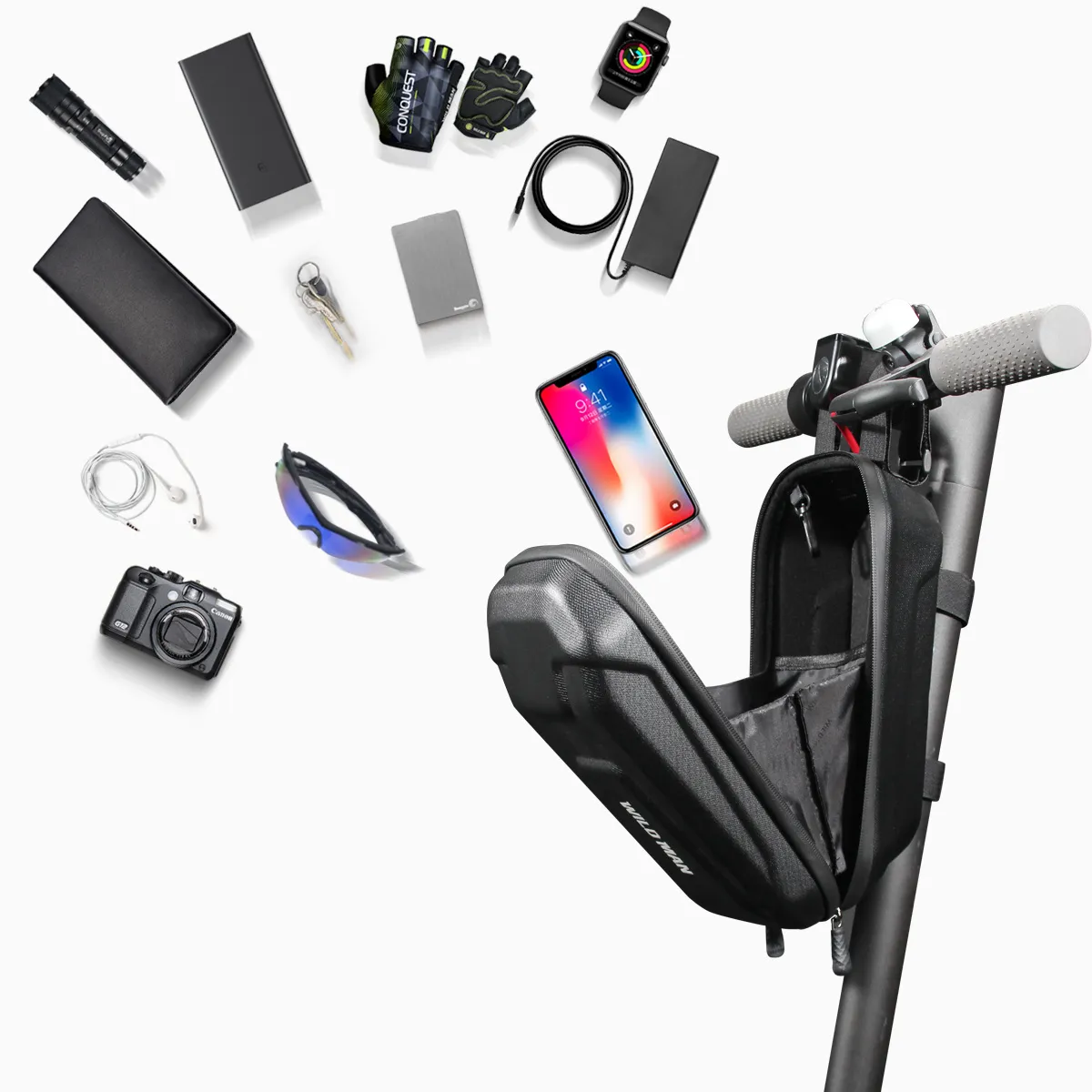 Halter / Tasche passend für Roller wasserdicht 2L TS8 WILDMAN