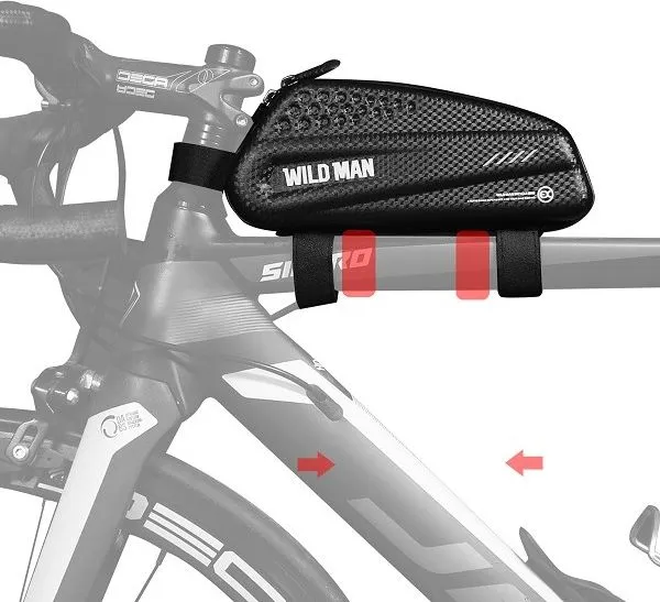 WILDMAN traveling bag passend für bike frame with zipper 1L EX black