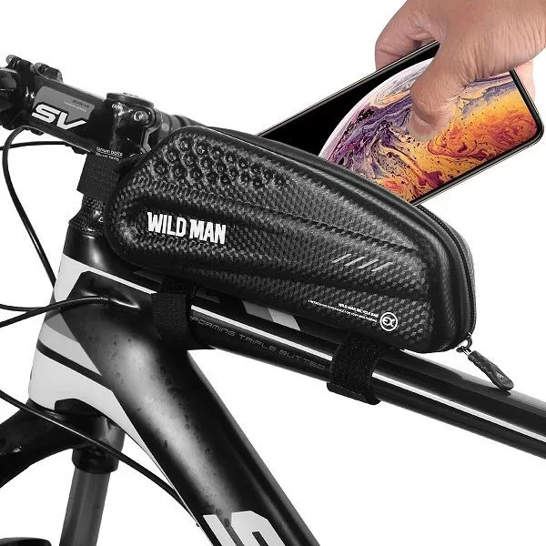 WILDMAN traveling bag passend für bike frame with zipper 1L EX black
