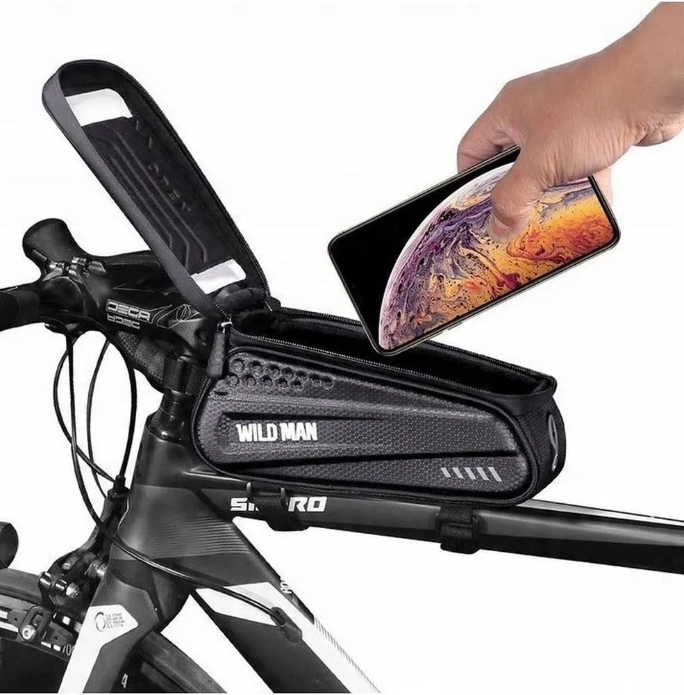WILDMAN traveling bag passend für bike frame with zipper 1L EX black