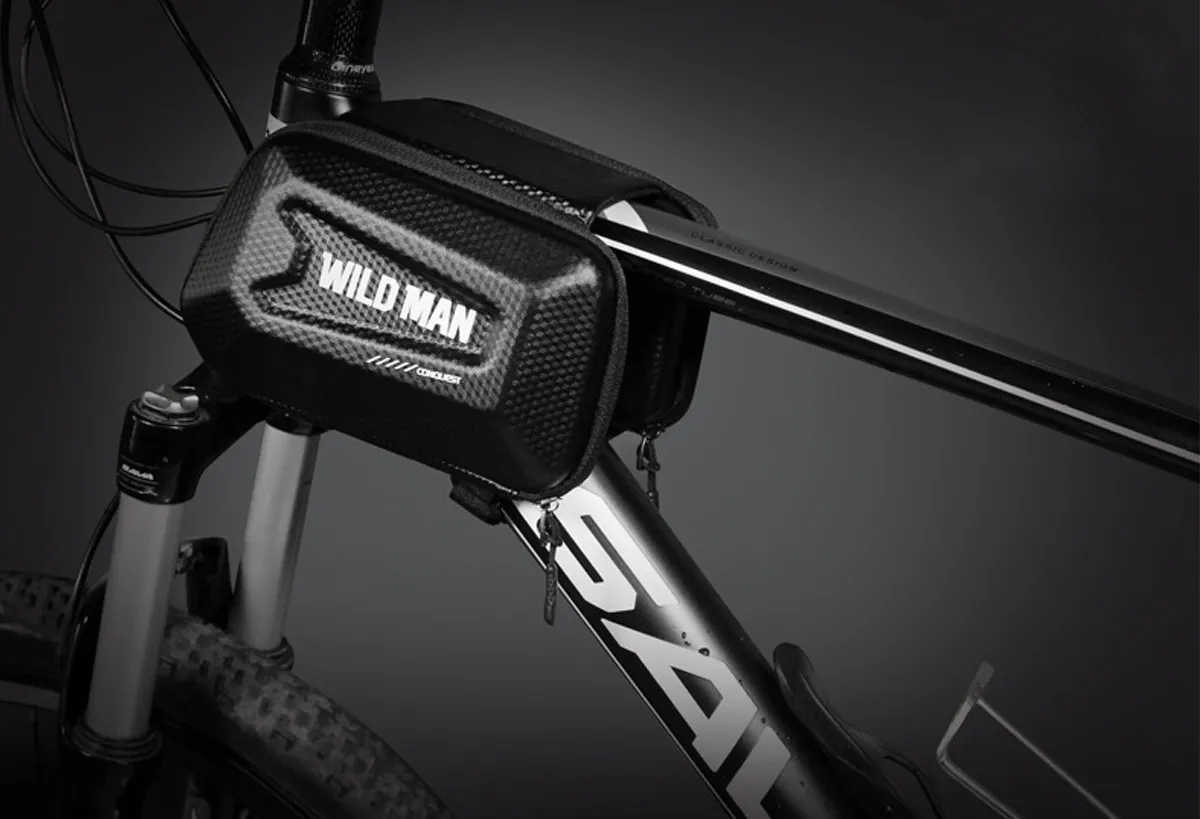 WILDMAN traveling bag passend für bike frame with zipper 1,2L (4"-7") E6S black