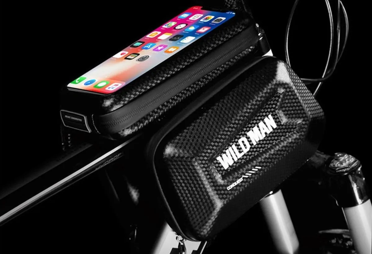 WILDMAN traveling bag passend für bike frame with zipper 1,2L (4"-7") E6S black