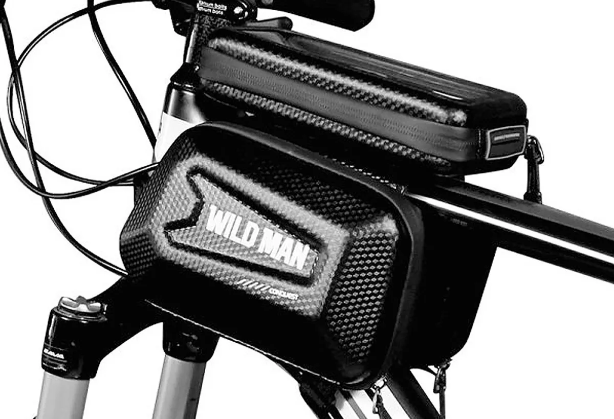 WILDMAN traveling bag passend für bike frame with zipper 1,2L (4"-7") E6S black
