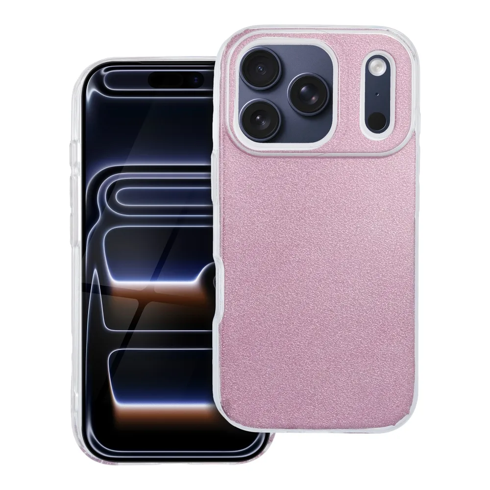 Case passend für iPhone 17 Pro / 18 Pro (low camera edge) Shining pink
