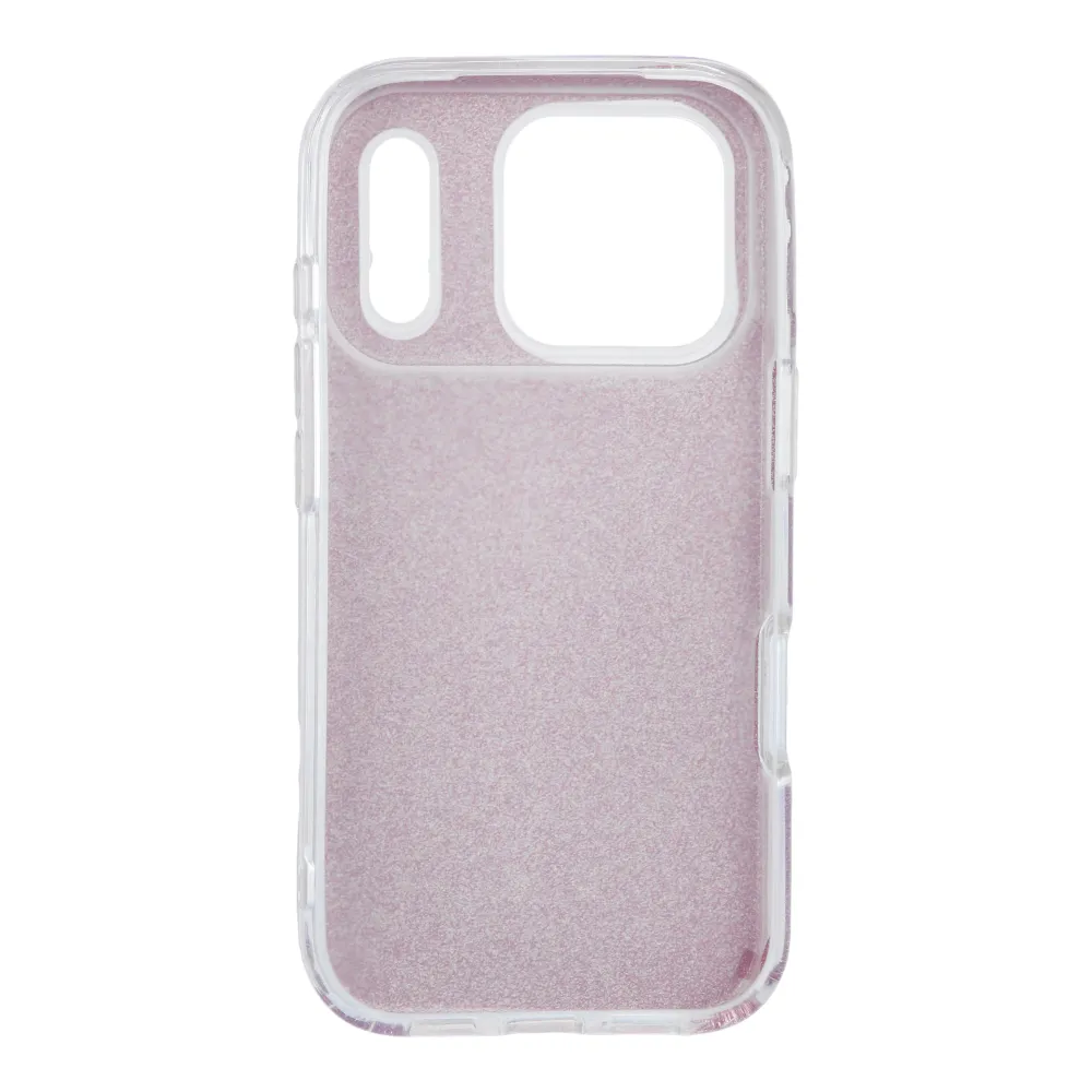 Case passend für iPhone 17 Pro / 18 Pro (low camera edge) Shining pink