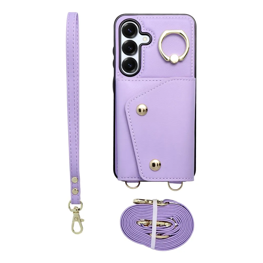 Case passend für Samsung S25 Wonder with wallet lilac