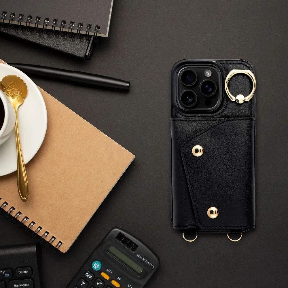 Case passend für iPhone 14 Wonder with wallet black