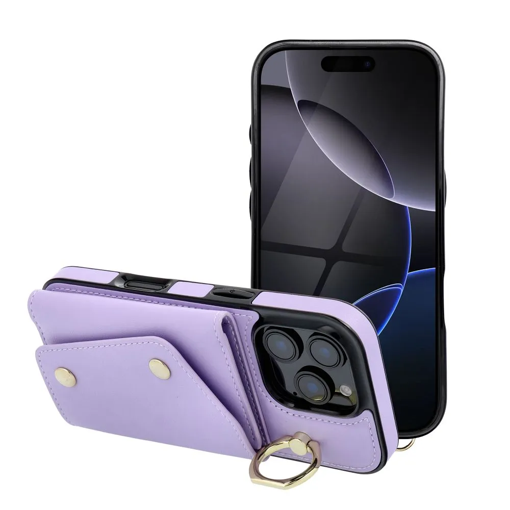 Case passend für iPhone 14 Wonder with wallet lilac