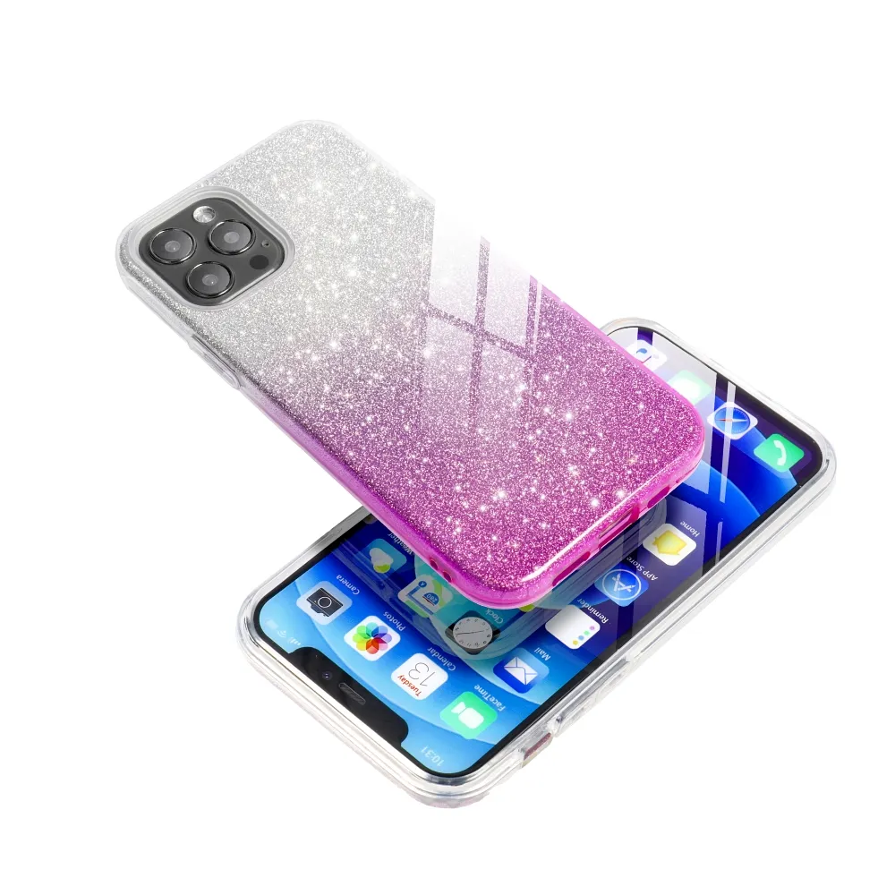 Case passend für iPhone 17 Shining transparent pink