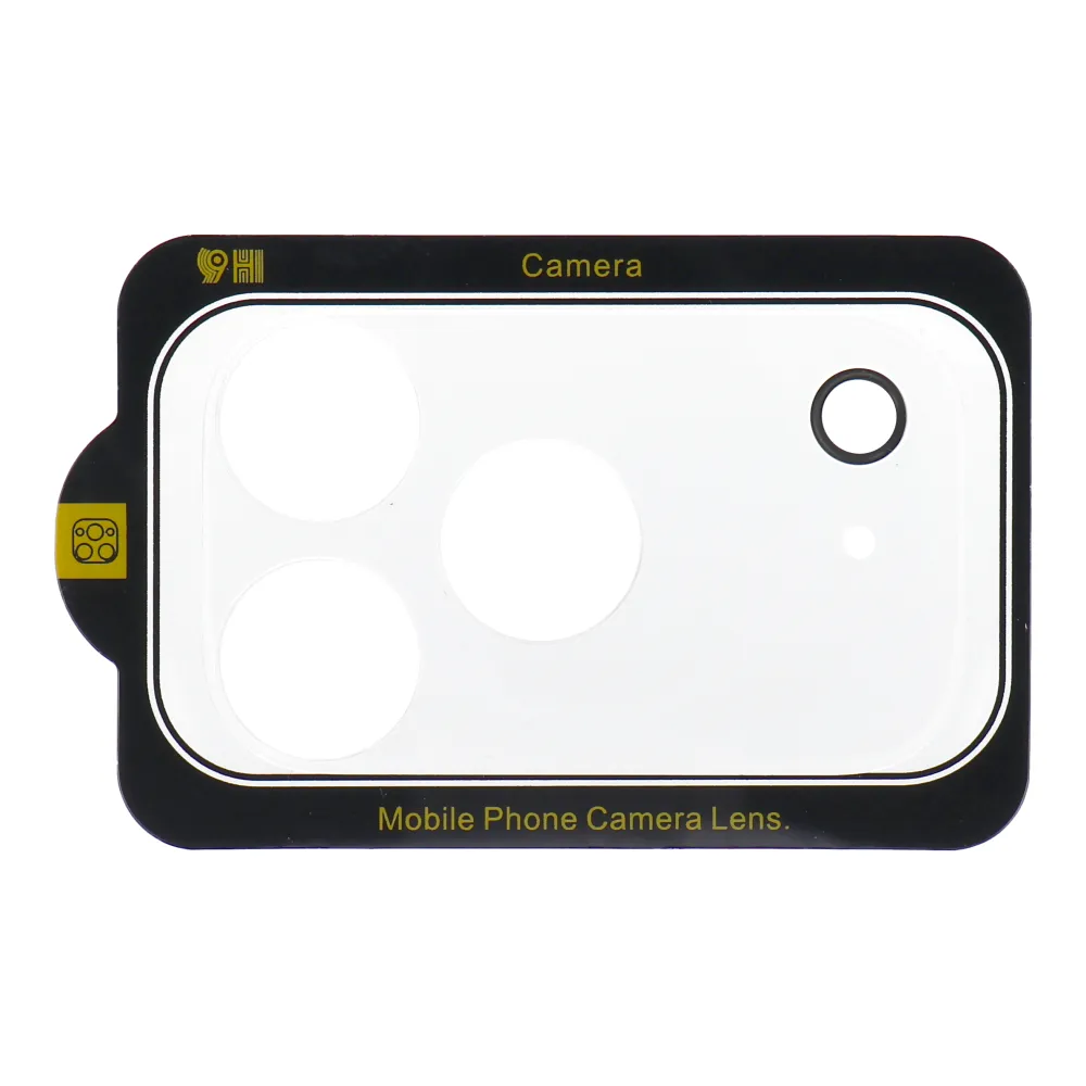 5D Full Glue Gehärtetes Glas passend für Kamera - passend für iPhone 17 Pro Transparent
