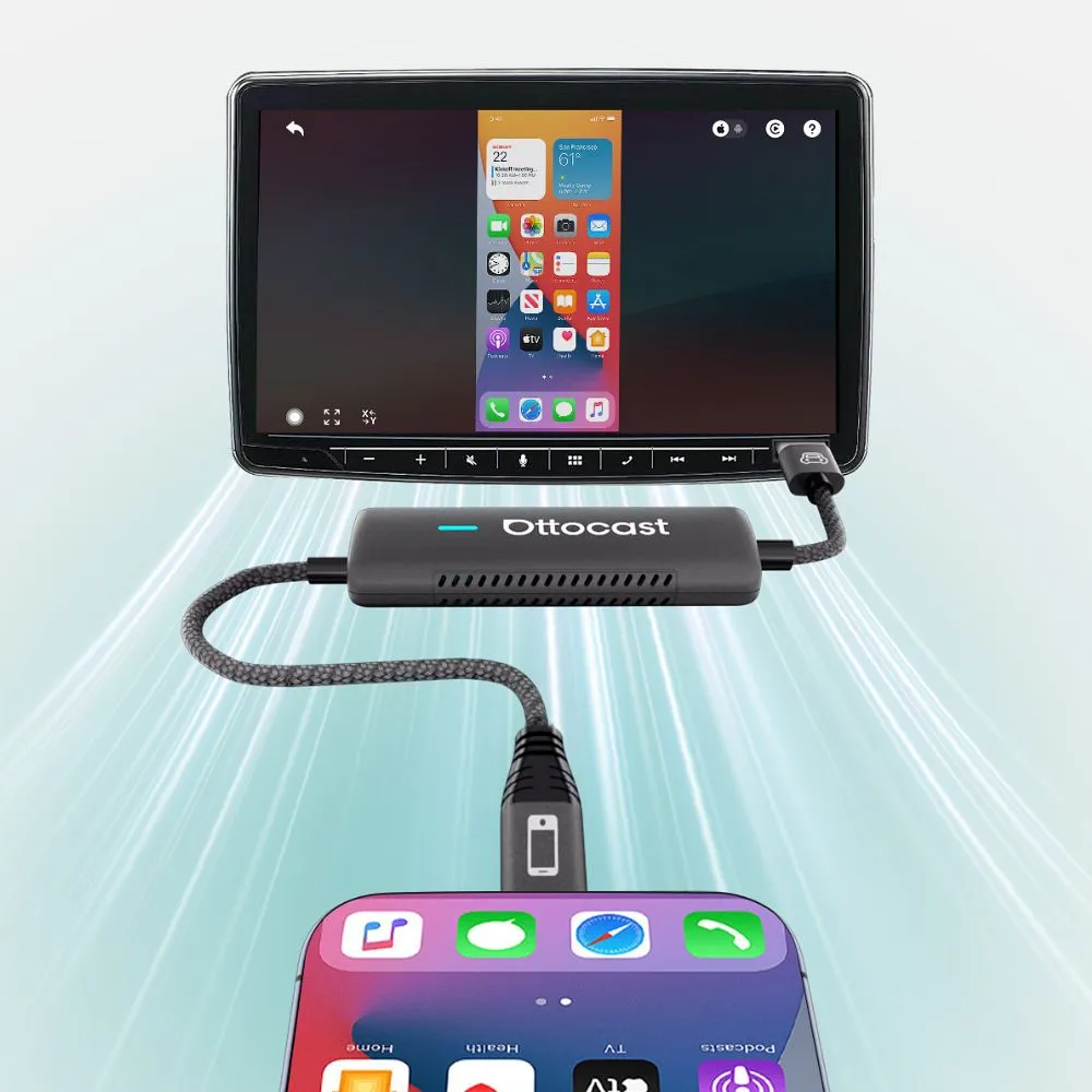 Car adapter OTTOCAST Mirrortouch CA450-T black