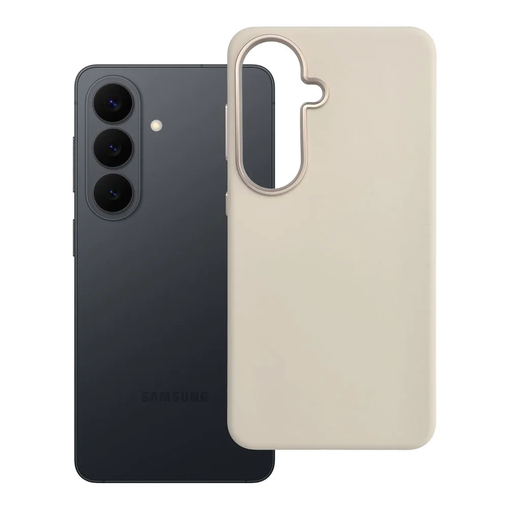 Case passend für Samsung S26 Forcell F-Protect Frame Premium case kompatibel mit MagSafe antique white